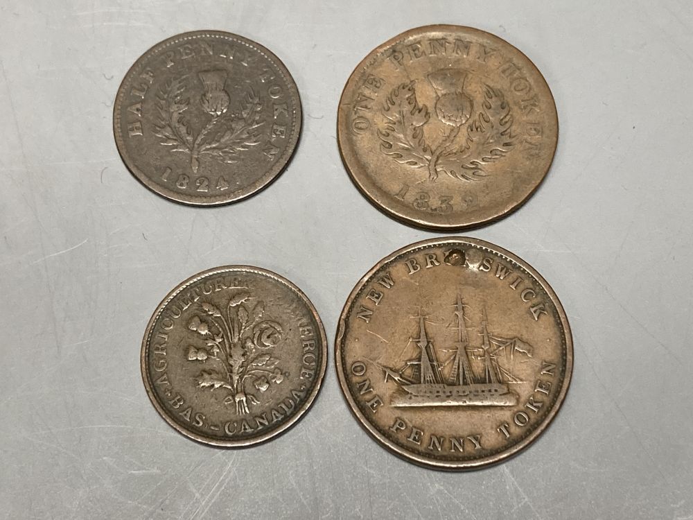 Canada, 19th century coins and tokens,